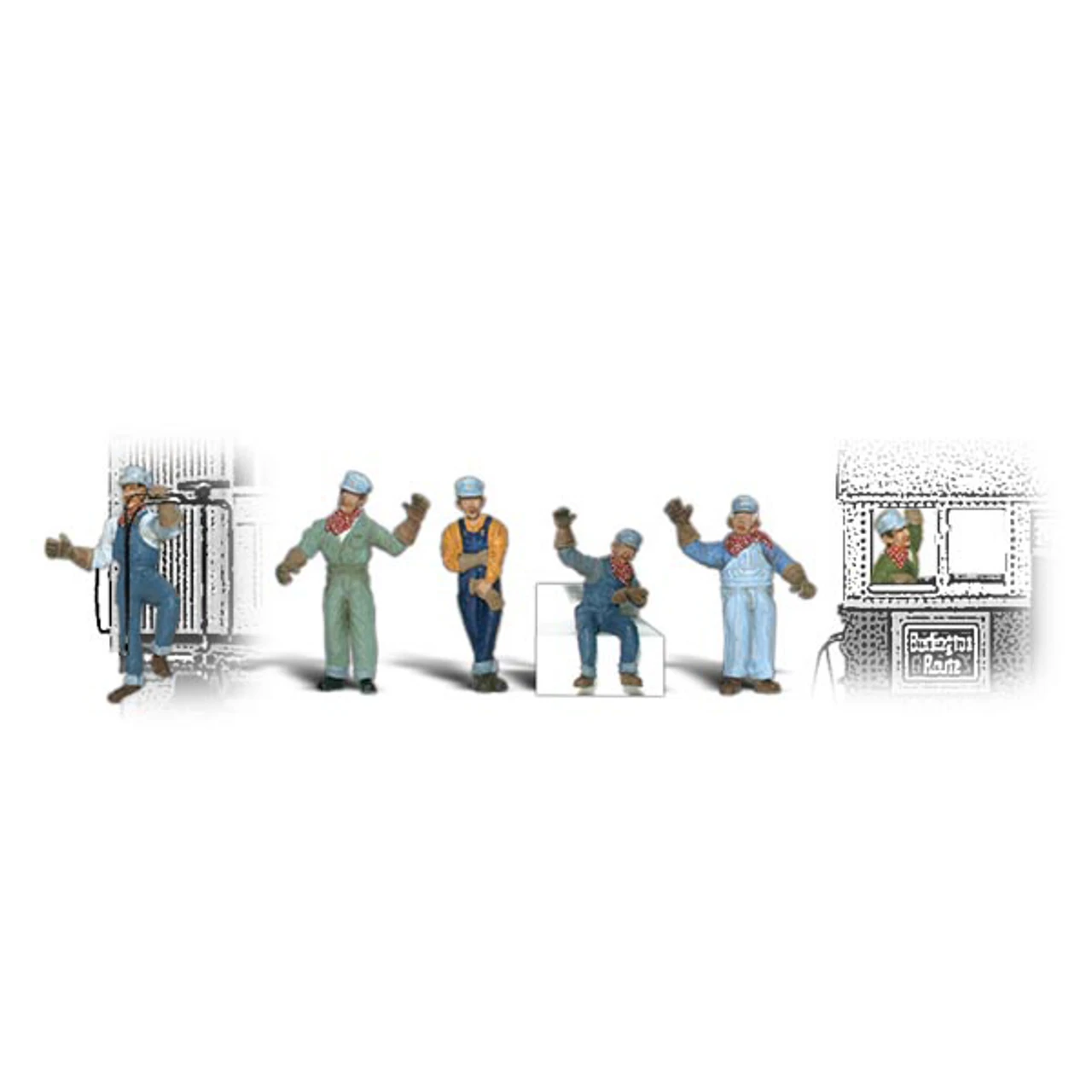 Woodland Scenics #2153 - Engineers - N Scale 1 Woodland Scenics #2153 - Engineers - N Scale