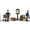 Woodland Scenics #2211 - Depot Workers & Accessories - N Scale